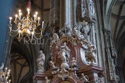 St. Stephen Church in Vienna - Inside