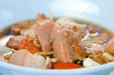 stewed pork in bowl