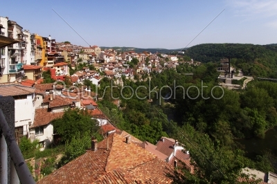 View from town Veliko Tarnovo in Bulgaria