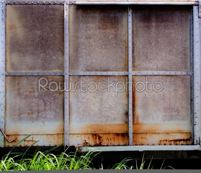 vintage railroad which ruin and rusty at station