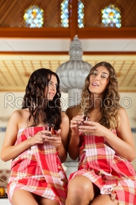 Wellness - two woman relaxing in relaxation room