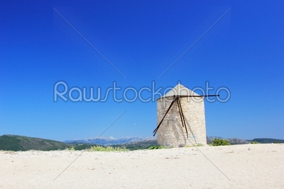 windmill on the island of Lefkas