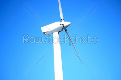 Windmill with blue sky background