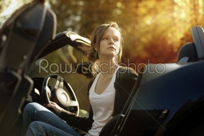 woman driving 