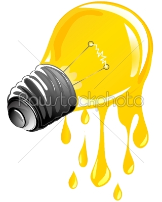  dripping energy light bulb