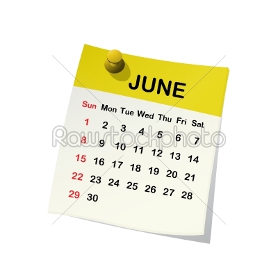 2014 calendar for June.