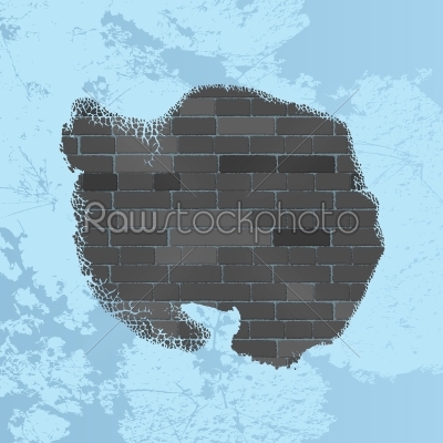 Antarctica wall map