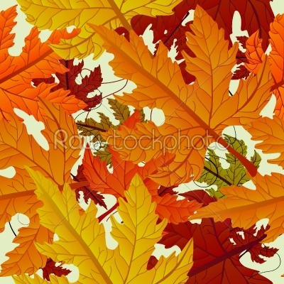 Autumn background, seamless tile with maple leaves