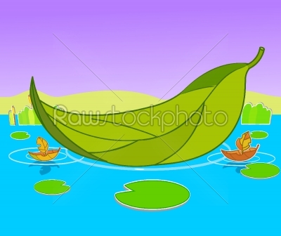 boat leaf background