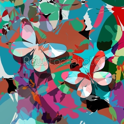 Butterfly abstract design