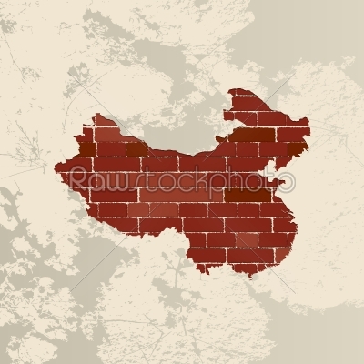 China wall map