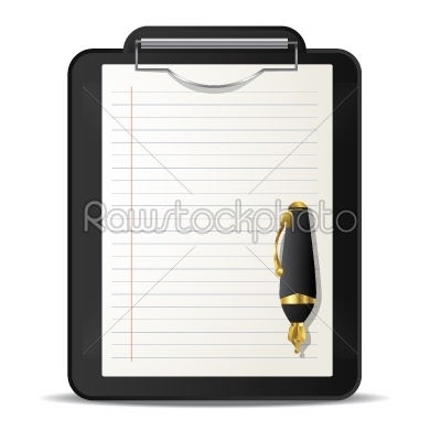 Clipboard and pen
