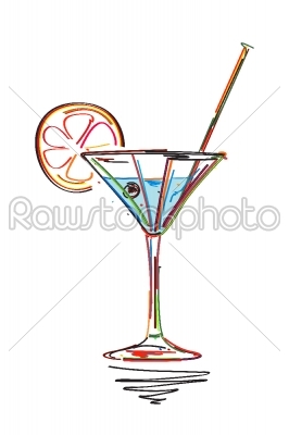 Cocktail menu card