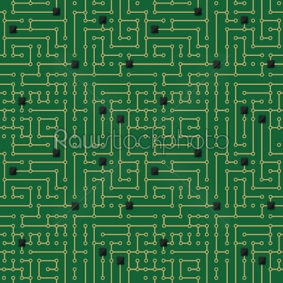 Computer circuit board pattern