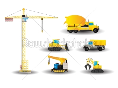 Construction vehicles set