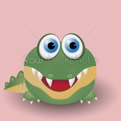 Cute baby crocodile