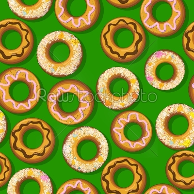 Fresh donut pattern