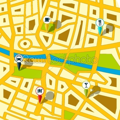 GPS street map