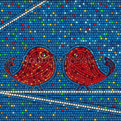 Mosaic birds