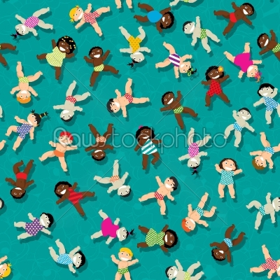 Multi racial baby pattern