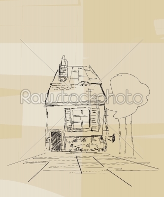 Romanian house sketch