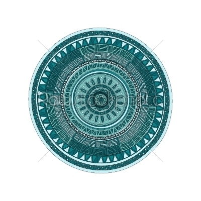 Round ornamend mandala pattern