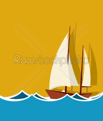 Sailing boat background