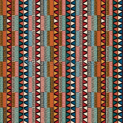 Strip ethnic seamless pattern