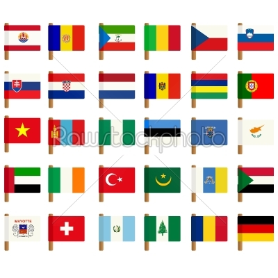 World flag icons set - 1