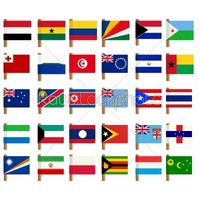 World flag icons set - 4