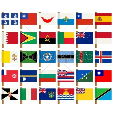 World flag icons set - 6