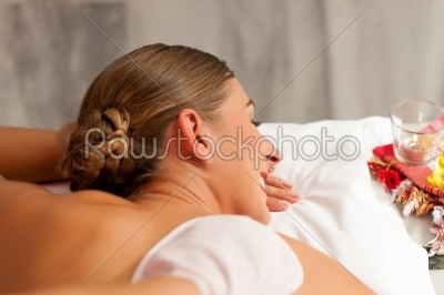 stock photo: wellness  woman getting massage in spa-Raw Stock Photo ID: 42934
