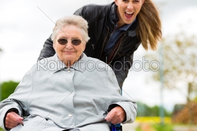 stock photo: woman visiting her grandmother -Raw Stock Photo ID: 45188