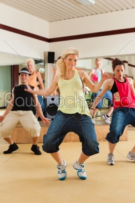 stock photo: zumba or jazzdance  young people dancing in studio-Raw Stock Photo ID: 44105