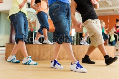 stock photo: zumba or jazzdance  young people dancing in studio-Raw Stock Photo ID: 44113