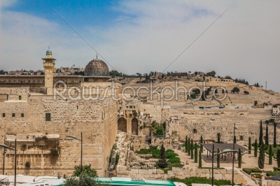 stock photo: alaqsa mosque  in the old city of jerusalem israel viewed from -Raw Stock Photo ID: 75109