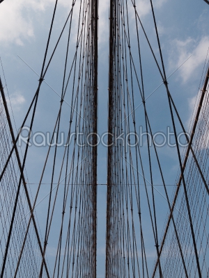 stock photo: brooklyn bridge suspension-Raw Stock Photo ID: 75005