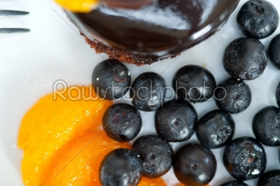 stock photo: chocolate and fruit cake-Raw Stock Photo ID: 64412