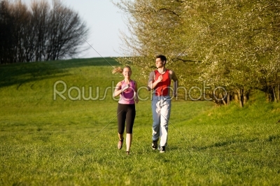 stock photo: couple jogging for sport outdoors -Raw Stock Photo ID: 50321