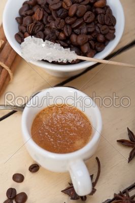 stock photo: espresso coffee with sugar and spice-Raw Stock Photo ID: 73959