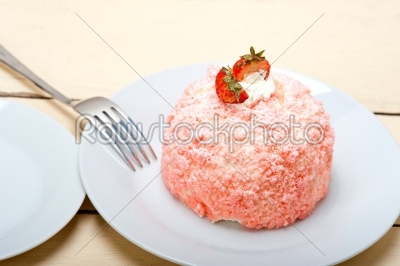 stock photo: fresh strawberry and whipped cream dessert-Raw Stock Photo ID: 64715
