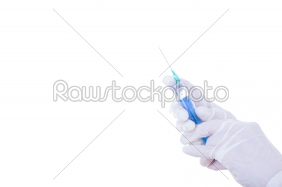 stock photo: medical syringe and needle-Raw Stock Photo ID: 53893