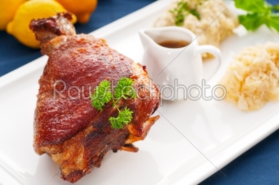 stock photo: original german bbq pork  knuckle-Raw Stock Photo ID: 54713