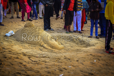stock photo: sand art with sand and water by some infamouse creative people o-Raw Stock Photo ID: 75418