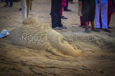 stock photo: sand art with sand and water by some infamouse creative people o-Raw Stock Photo ID: 75419