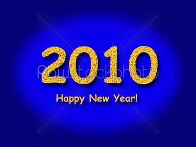 2010 Happy New Year Blue