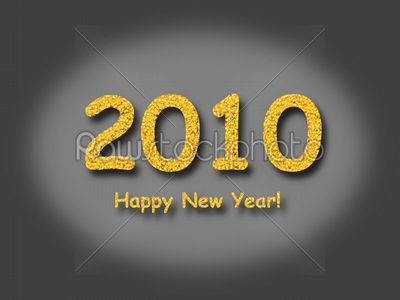 2010 Happy New Year Gray