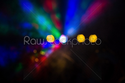 Abstract blurred bokeh party lights 