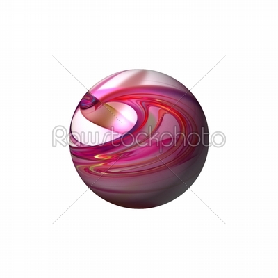 Abstract Red Globe