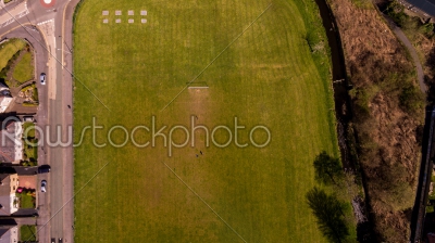 Aerial Football Field